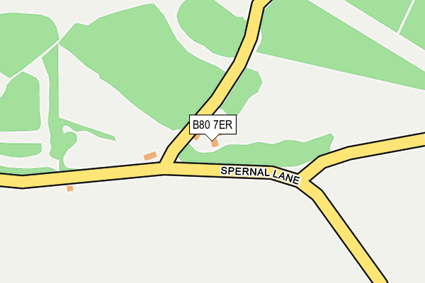 B80 7ER map - OS OpenMap – Local (Ordnance Survey)