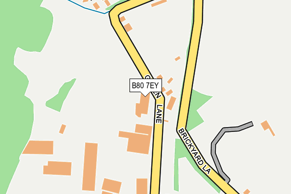 B80 7EY map - OS OpenMap – Local (Ordnance Survey)