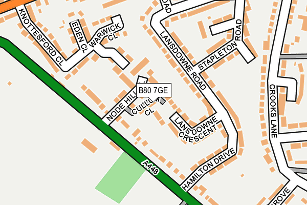 B80 7GE map - OS OpenMap – Local (Ordnance Survey)