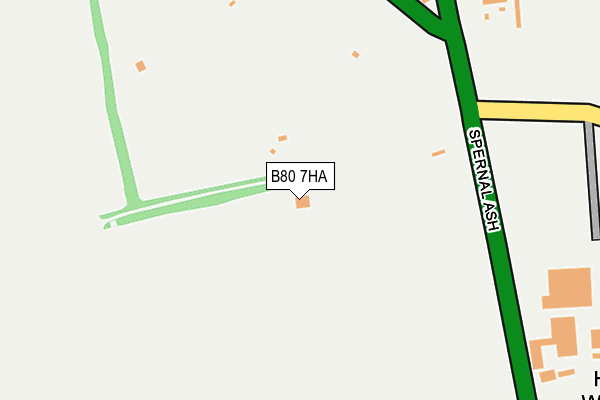 B80 7HA map - OS OpenMap – Local (Ordnance Survey)