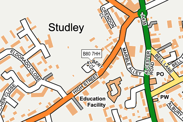 B80 7HH map - OS OpenMap – Local (Ordnance Survey)