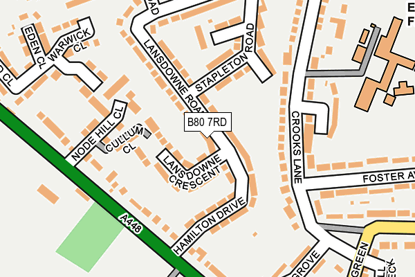 B80 7RD map - OS OpenMap – Local (Ordnance Survey)