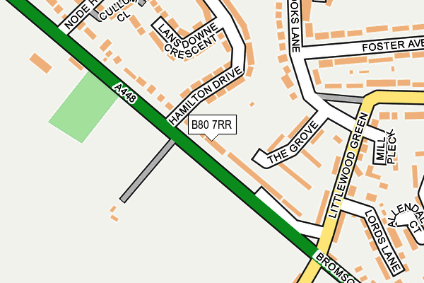 B80 7RR map - OS OpenMap – Local (Ordnance Survey)
