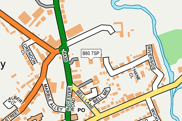 B80 7SP map - OS OpenMap – Local (Ordnance Survey)