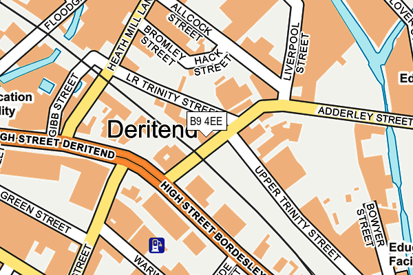 B9 4EE map - OS OpenMap – Local (Ordnance Survey)