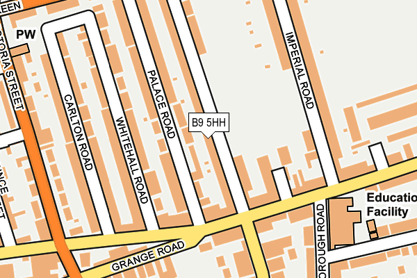 B9 5HH map - OS OpenMap – Local (Ordnance Survey)