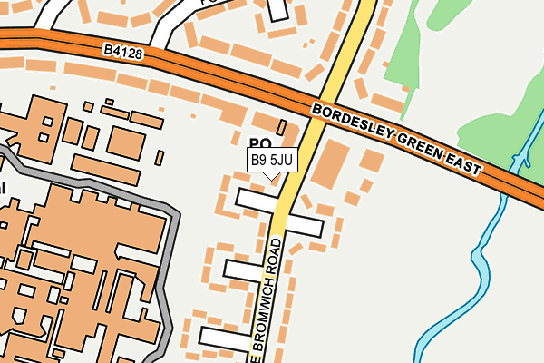 B9 5JU map - OS OpenMap – Local (Ordnance Survey)