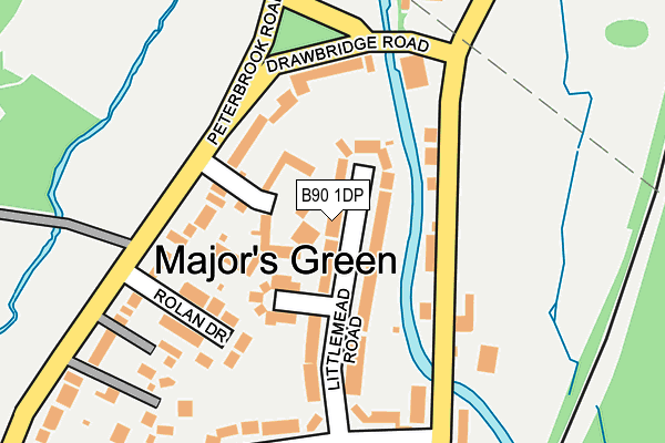B90 1DP map - OS OpenMap – Local (Ordnance Survey)