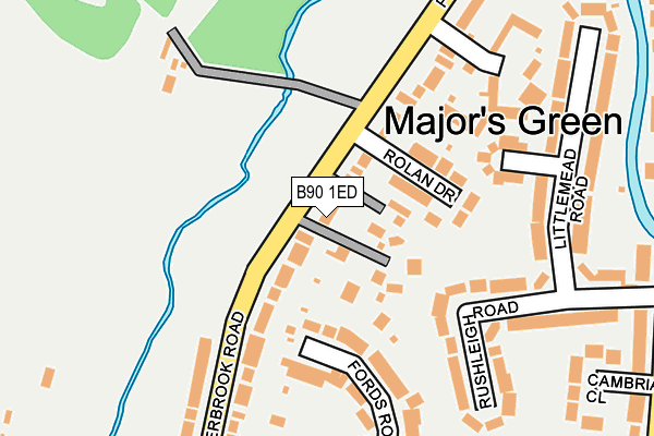 B90 1ED map - OS OpenMap – Local (Ordnance Survey)
