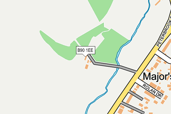 B90 1EE map - OS OpenMap – Local (Ordnance Survey)
