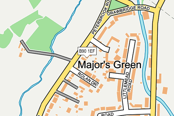 B90 1EF map - OS OpenMap – Local (Ordnance Survey)