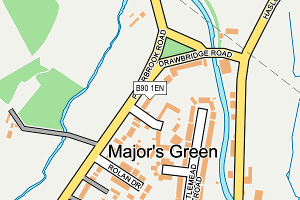 B90 1EN map - OS OpenMap – Local (Ordnance Survey)