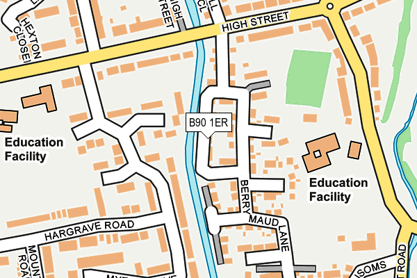 B90 1ER map - OS OpenMap – Local (Ordnance Survey)