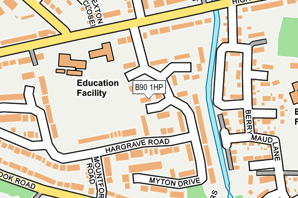 B90 1HP map - OS OpenMap – Local (Ordnance Survey)