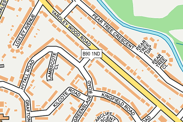 B90 1ND map - OS OpenMap – Local (Ordnance Survey)
