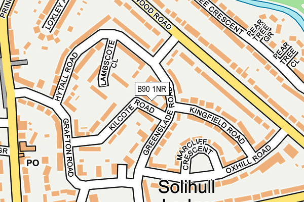 B90 1NR map - OS OpenMap – Local (Ordnance Survey)