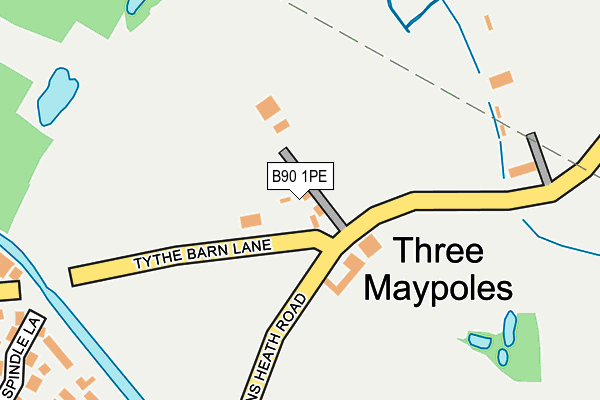 B90 1PE map - OS OpenMap – Local (Ordnance Survey)