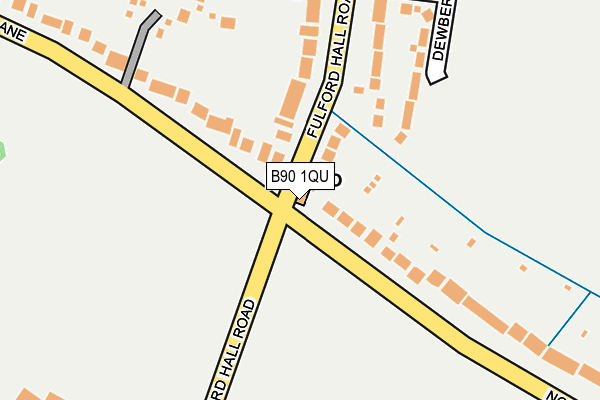 B90 1QU map - OS OpenMap – Local (Ordnance Survey)