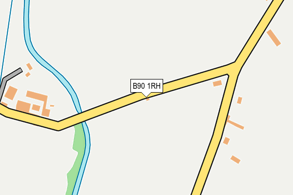 B90 1RH map - OS OpenMap – Local (Ordnance Survey)