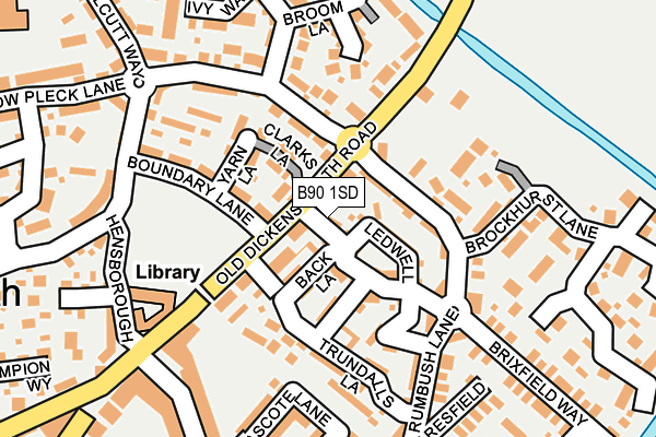 B90 1SD map - OS OpenMap – Local (Ordnance Survey)