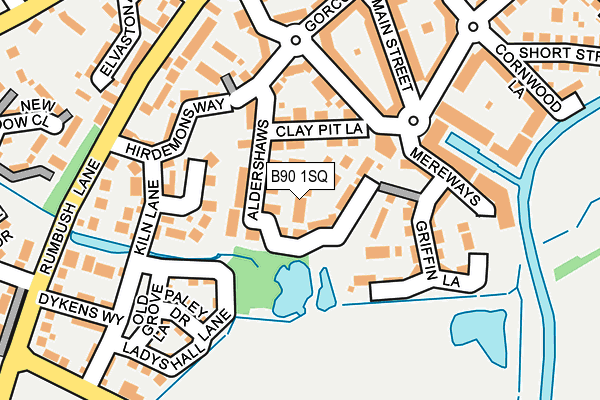 B90 1SQ map - OS OpenMap – Local (Ordnance Survey)