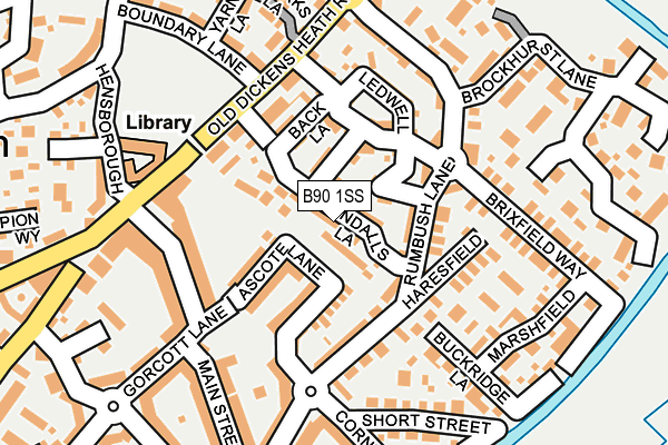 B90 1SS map - OS OpenMap – Local (Ordnance Survey)