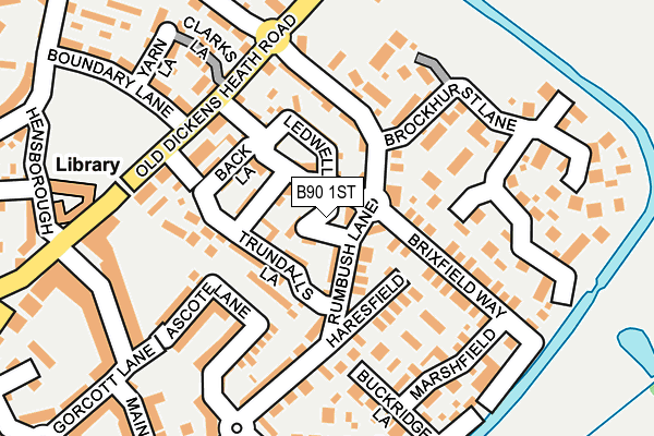 B90 1ST map - OS OpenMap – Local (Ordnance Survey)