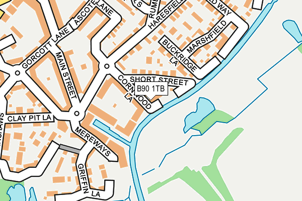 B90 1TB map - OS OpenMap – Local (Ordnance Survey)
