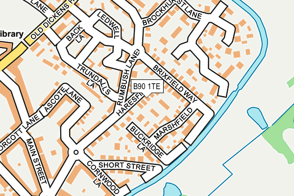 B90 1TE map - OS OpenMap – Local (Ordnance Survey)