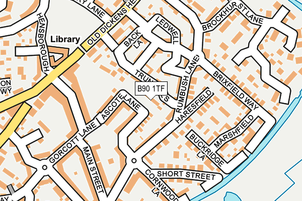 B90 1TF map - OS OpenMap – Local (Ordnance Survey)