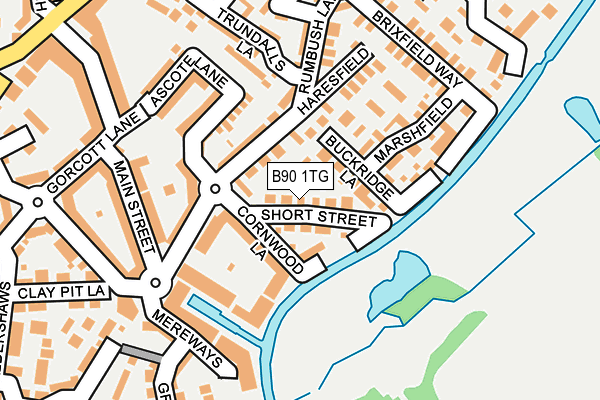 B90 1TG map - OS OpenMap – Local (Ordnance Survey)