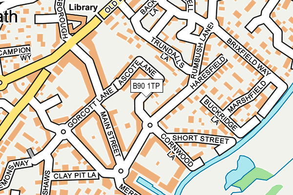 B90 1TP map - OS OpenMap – Local (Ordnance Survey)