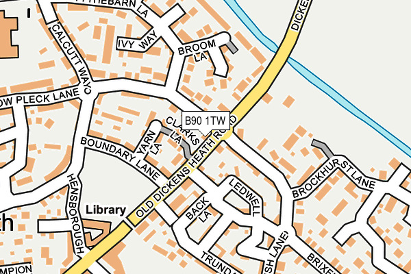B90 1TW map - OS OpenMap – Local (Ordnance Survey)