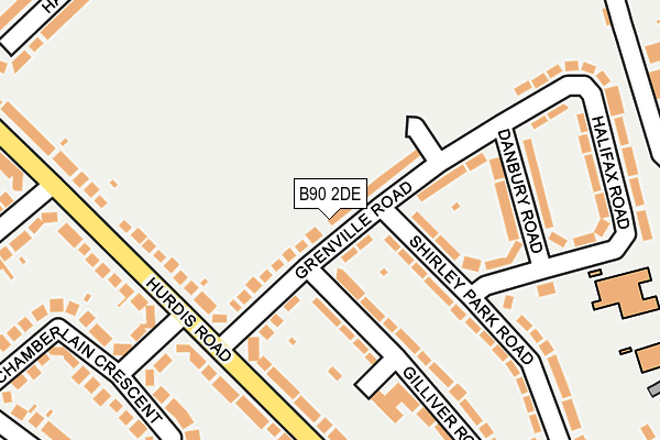 B90 2DE map - OS OpenMap – Local (Ordnance Survey)