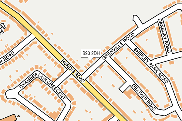 B90 2DH map - OS OpenMap – Local (Ordnance Survey)
