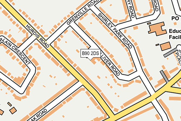 B90 2DS map - OS OpenMap – Local (Ordnance Survey)