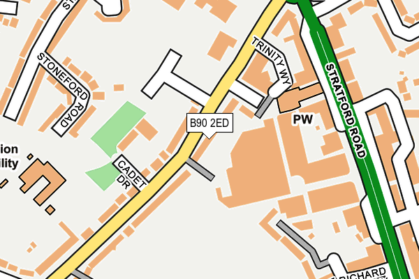 B90 2ED map - OS OpenMap – Local (Ordnance Survey)