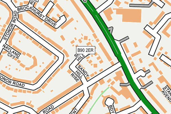 B90 2ER map - OS OpenMap – Local (Ordnance Survey)