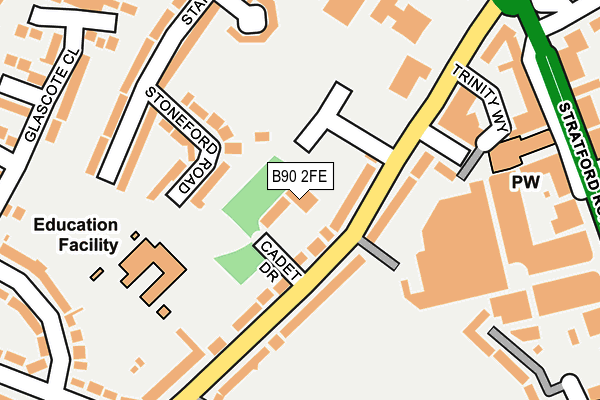 B90 2FE map - OS OpenMap – Local (Ordnance Survey)