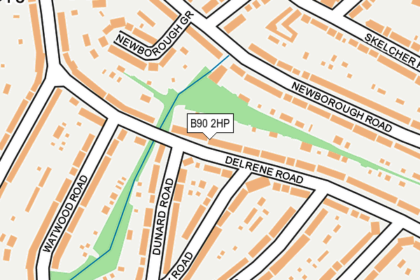 B90 2HP map - OS OpenMap – Local (Ordnance Survey)