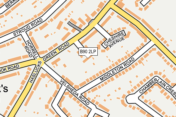 B90 2LP map - OS OpenMap – Local (Ordnance Survey)