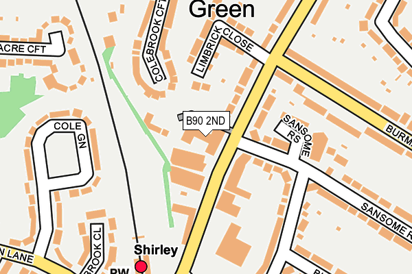 B90 2ND map - OS OpenMap – Local (Ordnance Survey)