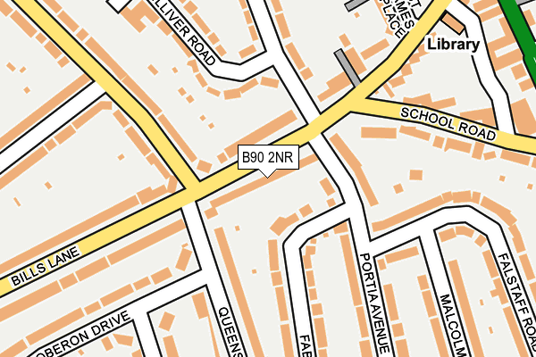B90 2NR map - OS OpenMap – Local (Ordnance Survey)
