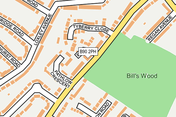 B90 2PH map - OS OpenMap – Local (Ordnance Survey)