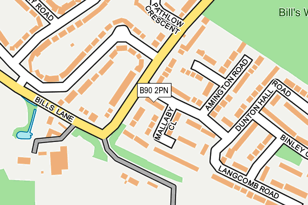 B90 2PN map - OS OpenMap – Local (Ordnance Survey)