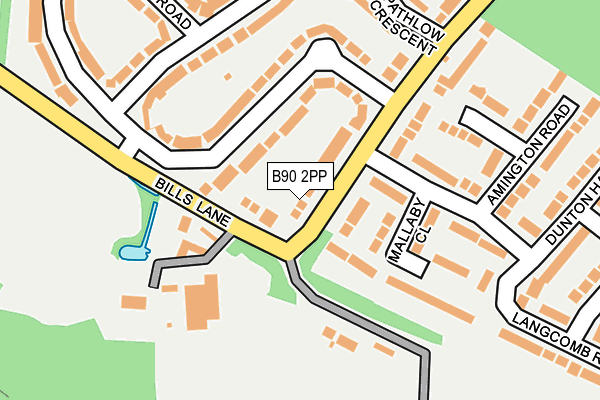 B90 2PP map - OS OpenMap – Local (Ordnance Survey)