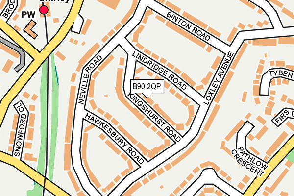 B90 2QP map - OS OpenMap – Local (Ordnance Survey)