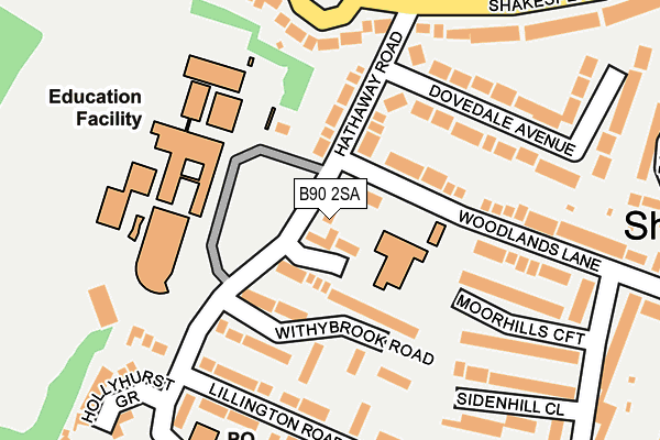 B90 2SA map - OS OpenMap – Local (Ordnance Survey)