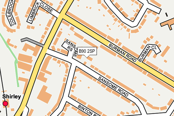 B90 2SP map - OS OpenMap – Local (Ordnance Survey)