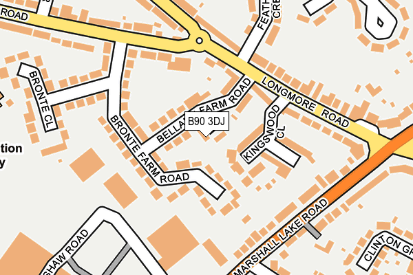 B90 3DJ map - OS OpenMap – Local (Ordnance Survey)